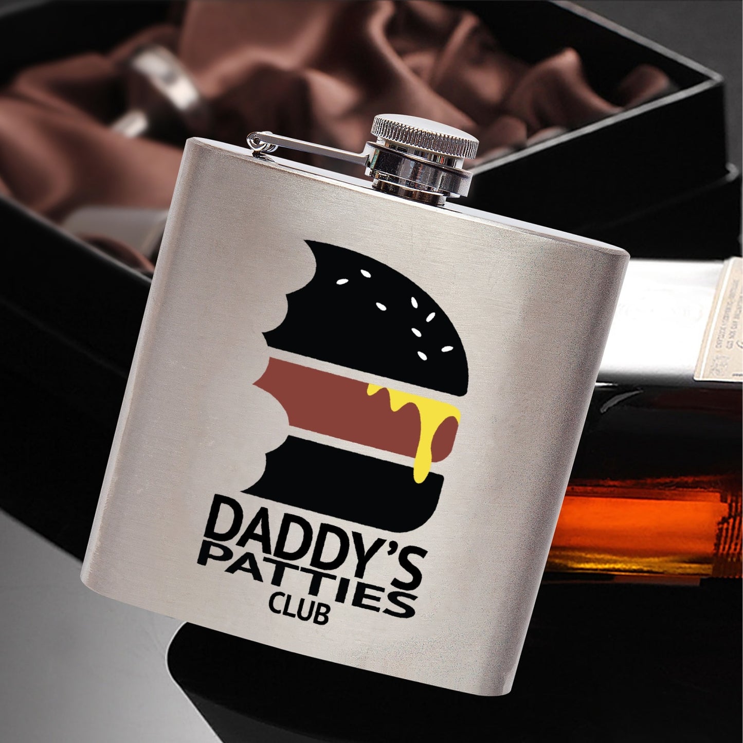 Daddy's Patties Stainless Steel Hip Flask