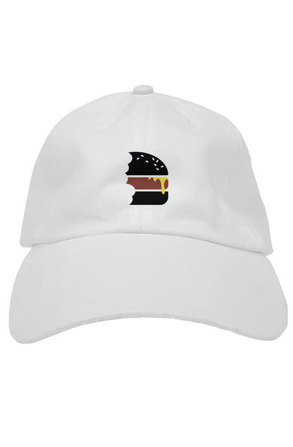 white logo dad cap